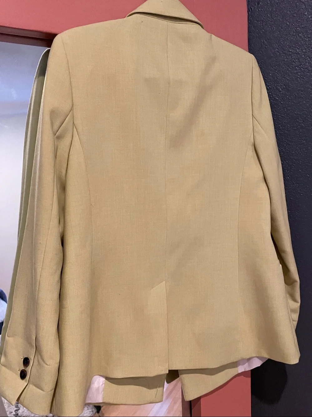 Topshop 🍋 Lemon-Green Single-Breasted Blazer - Picture 7 of 7